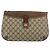 Gucci Borsa GG Supreme Web Sherry Line in PVC beige e oro 904 02 026 Auth 154668 D'oro - vista 2