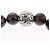 Bracciale in perle Chrome Hearts CH Plus Cross Ball Granato 0,4"" Ag925 Auth 143053M Rosso - vista 13