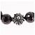 Bracciale in perle Chrome Hearts CH Plus Cross Ball Granato 0,4"" Ag925 Auth 143053M Rosso - vista 14