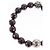 Bracciale in perle Chrome Hearts CH Plus Cross Ball Granato 0,4"" Ag925 Auth 143053M Rosso - vista 4