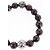 Bracciale in perle Chrome Hearts CH Plus Cross Ball Granato 0,4"" Ag925 Auth 143053M Rosso - vista 5