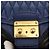 Borsa a Spalla Miu Miu Matelassé in Pelle 2 in 1 Blu Nero Oro Auth 153826 D'oro - vista 20