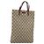 Borsa a mano GG Supreme in PVC beige e argento di GUCCI 117551 Auth bs31414