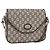 Borsa a Spalla GUCCI GG Plus Supreme PVC Beige Oro Auth 154434 D'oro