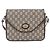 Borsa a Spalla GUCCI GG Plus Supreme PVC Beige Oro Auth 154434 D'oro - vista 2