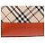 Burberry Borsa a spalla Nova Check in tela e pelle beige arancione argento autentica ti3467 - vista 17