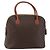 Céline Borsa a mano in tela Macadam CELINE in pelle PVC marrone e oro Auth ki6124 D'oro
