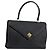 BALLY Borsa a Mano in Pelle Nera e Oro Auth BA7023 Nero D'oro