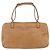Borsa a mano Gancini in pelle marrone argento Auth 157129V di Salvatore Ferragamo - vista 2