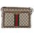 Borsa Gucci GG Supreme Web Sherry Line PVC Beige Oro 904 02 013 Auth ki6187 D'oro - vista 13