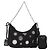 PRADA Re-Edition 2005 Borsa a Spalla Nylon 2in1 Nero Argento 1BH204 Auth 157130SAM
