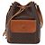 Céline Borsa a Spalla in Tela Macadam CELINE in Pelle PVC 2 in 1 Marrone Oro Auth ka784 D'oro - vista 13