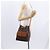 Céline Borsa a Spalla in Tela Macadam CELINE in Pelle PVC 2 in 1 Marrone Oro Auth ka784 D'oro - vista 26