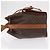 Céline Borsa a Spalla in Tela Macadam CELINE in Pelle PVC 2 in 1 Marrone Oro Auth ka784 D'oro - vista 4