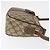 Borsa Gucci GG Supreme Web Sherry Line in PVC beige e oro 001 123 6177 Auth ka654 D'oro - vista 3