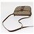Borsa Gucci GG Supreme Web Sherry Line in PVC beige e oro 001 123 6177 Auth ka654 D'oro - vista 7