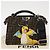 Zucca Borsa Peek A Boo 2way FENDI Pokmon Fragment Collaboration Marrone Auth 146549SM Nero Argento - vista 12