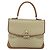 Céline Borsa a mano in tela Macadam CELINE PVC beige oro Auth bs31347 D'oro - vista 13