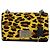 Borsa a spalla con catena PRADA in nylon giallo argento autentica ka595V - vista 13