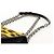 Borsa a spalla con catena PRADA in nylon giallo argento autentica ka595V - vista 16