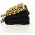 Borsa a spalla con catena PRADA in nylon giallo argento autentica ka595V - vista 3