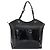 Borsa Tote Vala in pelle smaltata nera e oro Auth BA8230 di Salvatore Ferragamo Nero D'oro - vista 2