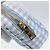 Prada Tasche aus Canvas Hellblau Gold Auth 154909 Golden - Ansicht 8