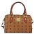 Borsa MCM Logogram Vicetos in pelle PVC 2 in 1 marrone oro Auth BA8199 D'oro - vista 13