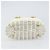 Borsa a mano Gancini in rattan bianco e oro Auth BA8212 di Salvatore Ferragamo D'oro - vista 5