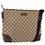 Borsa a Spalla GG Canvas Gucci Beige Argento 110054 Auth 151560