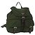 PRADA Backpack Nylon Khaki Silver Auth am9947 Silvery