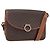 Céline Borsa a Spalla in Tela Macadam CELINE in Pelle PVC Marrone Oro Auth 157766 D'oro