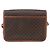 Céline Borsa a Spalla in Tela Macadam CELINE in Pelle PVC Marrone Oro Auth 157766 D'oro - vista 2