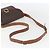 Céline Borsa a Spalla in Tela Macadam CELINE in Pelle PVC Marrone Oro Auth 157766 D'oro - vista 7