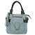 LOEWE Borsa a Mano Anagram in Pelle Scamosciata Blu Turchese Argento Autentica 156184 - vista 13