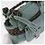 LOEWE Borsa a Mano Anagram in Pelle Scamosciata Blu Turchese Argento Autentica 156184 - vista 18