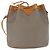 Borsa a Spalla Christian Dior in Pelle PVC Grigia Oro Auth ti3433 Marrone D'oro - vista 13