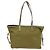 Borsa Tote PRADA in nylon khaki oro Auth gh915 D'oro Cachi - vista 2