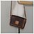 Céline Borsa a Spalla in Tela Macadam CELINE in Pelle PVC Marrone Oro Auth ep11087 D'oro - vista 22