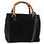 Borsa a mano in suede Gucci Bamboo 2way nera Auth BA6753 Nero