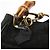 Borsa a mano in suede Gucci Bamboo 2way nera Auth BA6753 Nero - vista 10