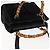 Borsa a mano in suede Gucci Bamboo 2way nera Auth BA6753 Nero - vista 6