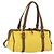 Autre Marque BORSO A MANO IN CANVAS INTRECCIATO BOTTEGA VENETA GIALLO ORO Auth hk3145 D'oro