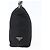 Borsa Tote PRADA in nylon e pelle nera argento autentica bs29882 Nero - vista 3