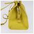 SAINT LAURENT Petit Kabas Borsa a Mano Pelle 2in1 Oro Giallo Auth BA7092 D'oro - vista 3