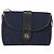 Borsa a Spalla in Tela Trotter Christian Dior Blu Navy Oro Auth bs30159 D'oro - vista 13
