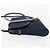 Borsa a Spalla in Tela Trotter Christian Dior Blu Navy Oro Auth bs30159 D'oro - vista 4