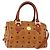 Borsa MCM Vicetos Logogram PVC 2 in 1 Marrone Oro Auth BA5195 D'oro
