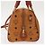 Borsa MCM Vicetos Logogram PVC 2 in 1 Marrone Oro Auth BA5195 D'oro - vista 4