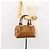 Borsa Boston MCM Logogram Vicetos in pelle PVC marrone e oro Auth gh1076 D'oro - vista 23